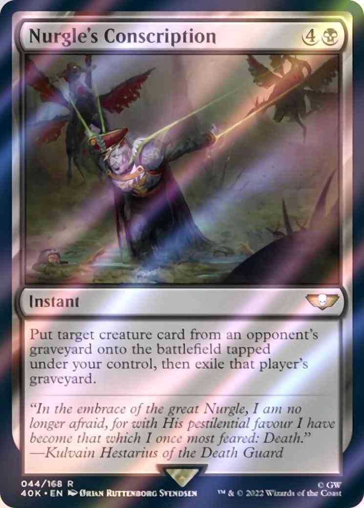 Nurgle's Conscription [44] [Universes Beyond: Warhammer 40,000] [Surge Foil]