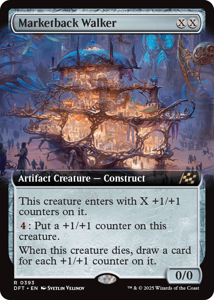 Marketback Walker [393] [Extended Art] [Aetherdrift] [Non-Foil]