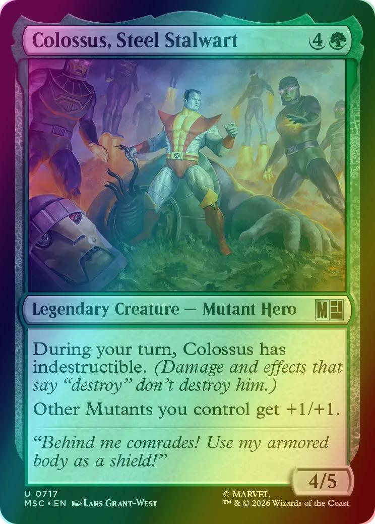 Colossus, Steel Stalwart [717] [Jumpstart] [Marvel Super Heroes: Commander] [Foil]