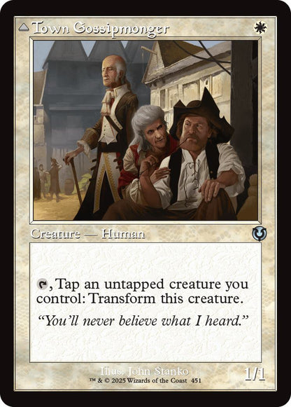 Town Gossipmonger // Incited Rabble [451] [Retro Frame] [Innistrad Remastered] [Non-Foil]