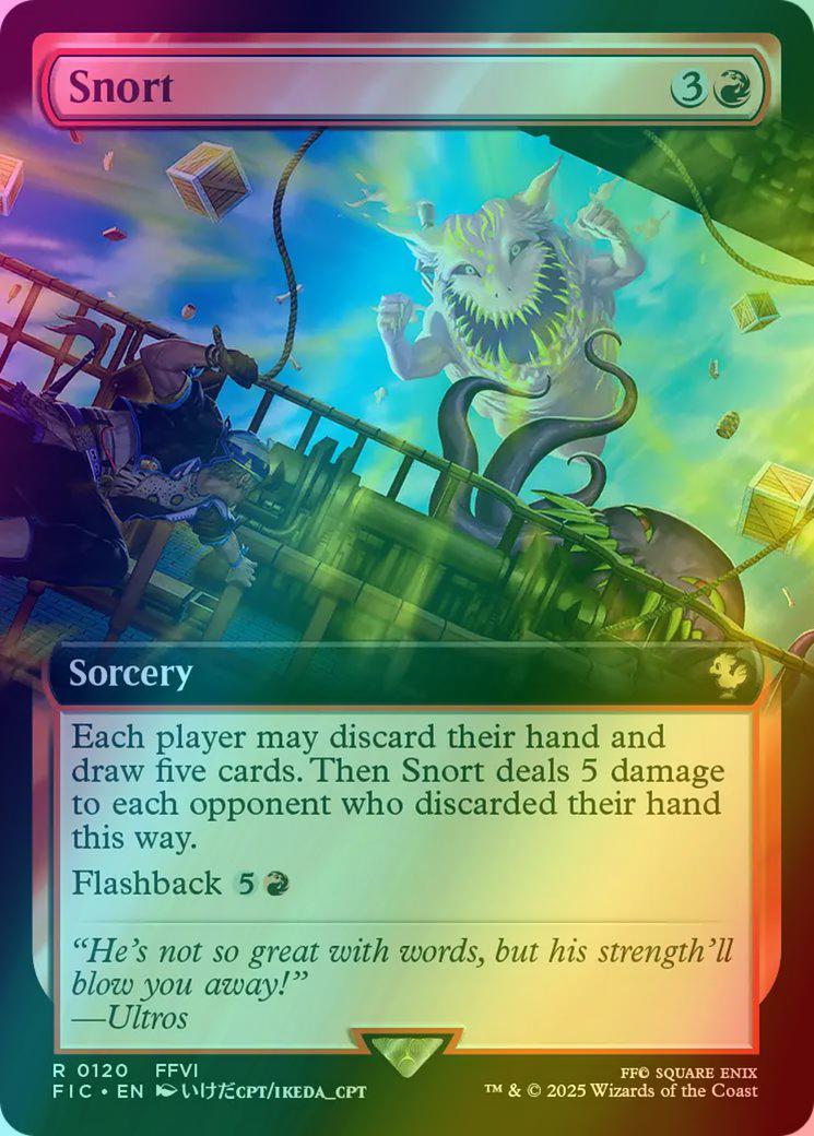 Snort [120] [Extended Art] [FINAL FANTASY: Commander] [Foil]