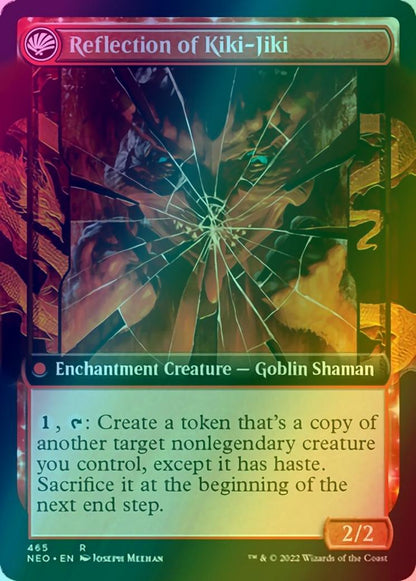 Fable of the Mirror-Breaker // Reflection of Kiki-Jiki [465] [Extended Art] [Kamigawa: Neon Dynasty] [Foil]