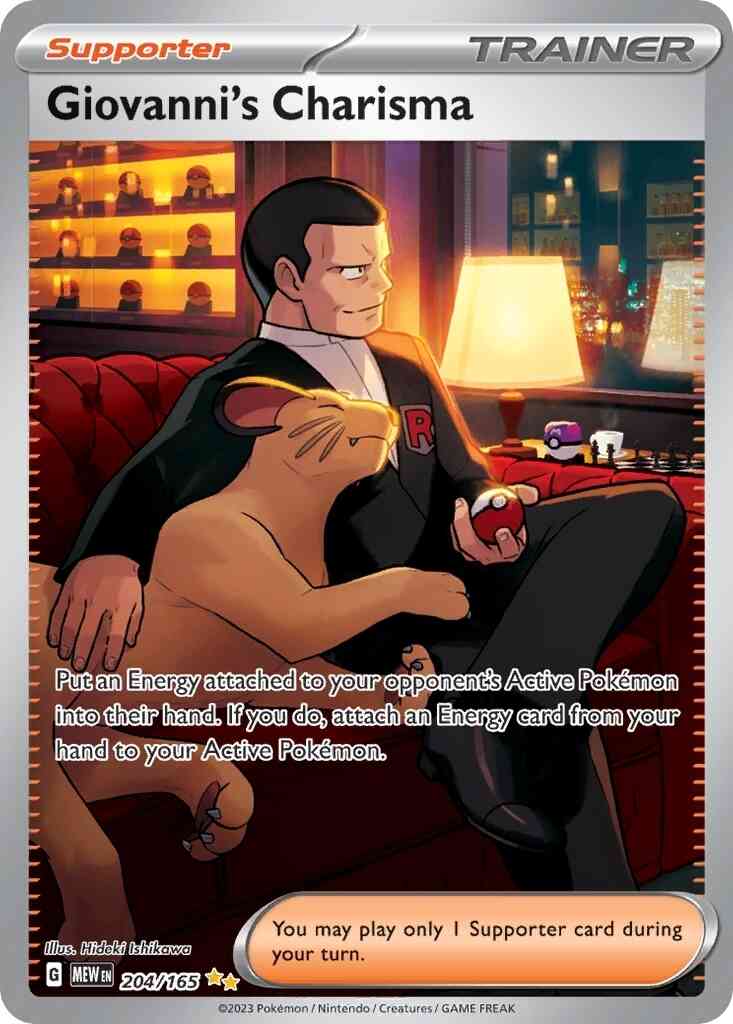 Giovanni's Charisma - 204/165 - Special Illustration Rare [sv035-204] [Ultra]