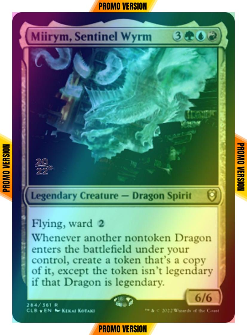 Miirym, Sentinel Wyrm [284s] [Prerelease] [Commander Legends: Battle for Baldur's Gate: Promos] [Foil]
