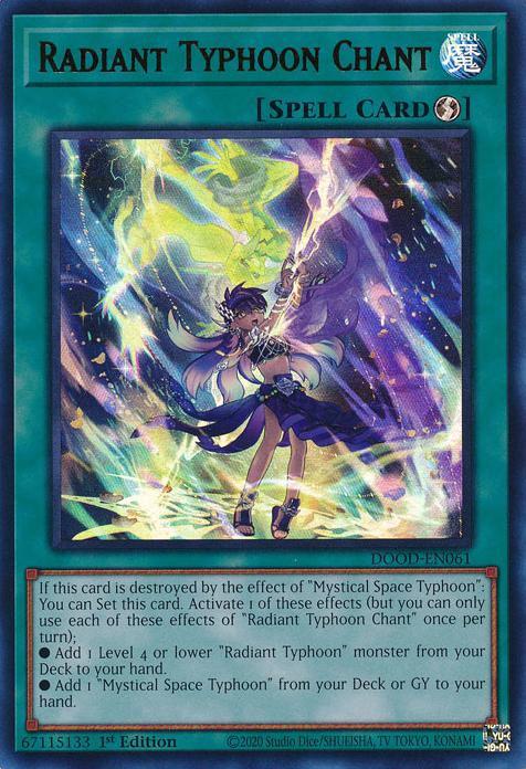 Radiant Typhoon Chant - DOOD-EN061 - Ultra Rare - 1st Edition