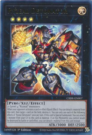 Ryzeal Detonator - CRBR-EN007 - Ultra Rare - 1st Edition