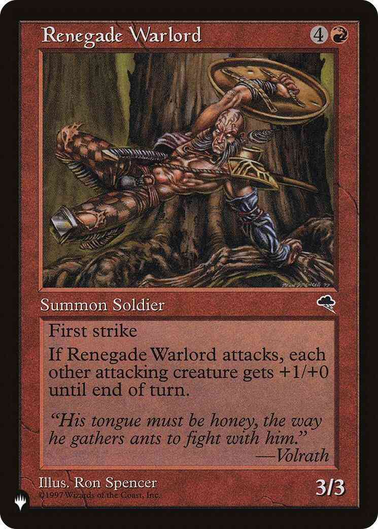 Renegade Warlord [TMP-197] [The List] [Non-Foil]