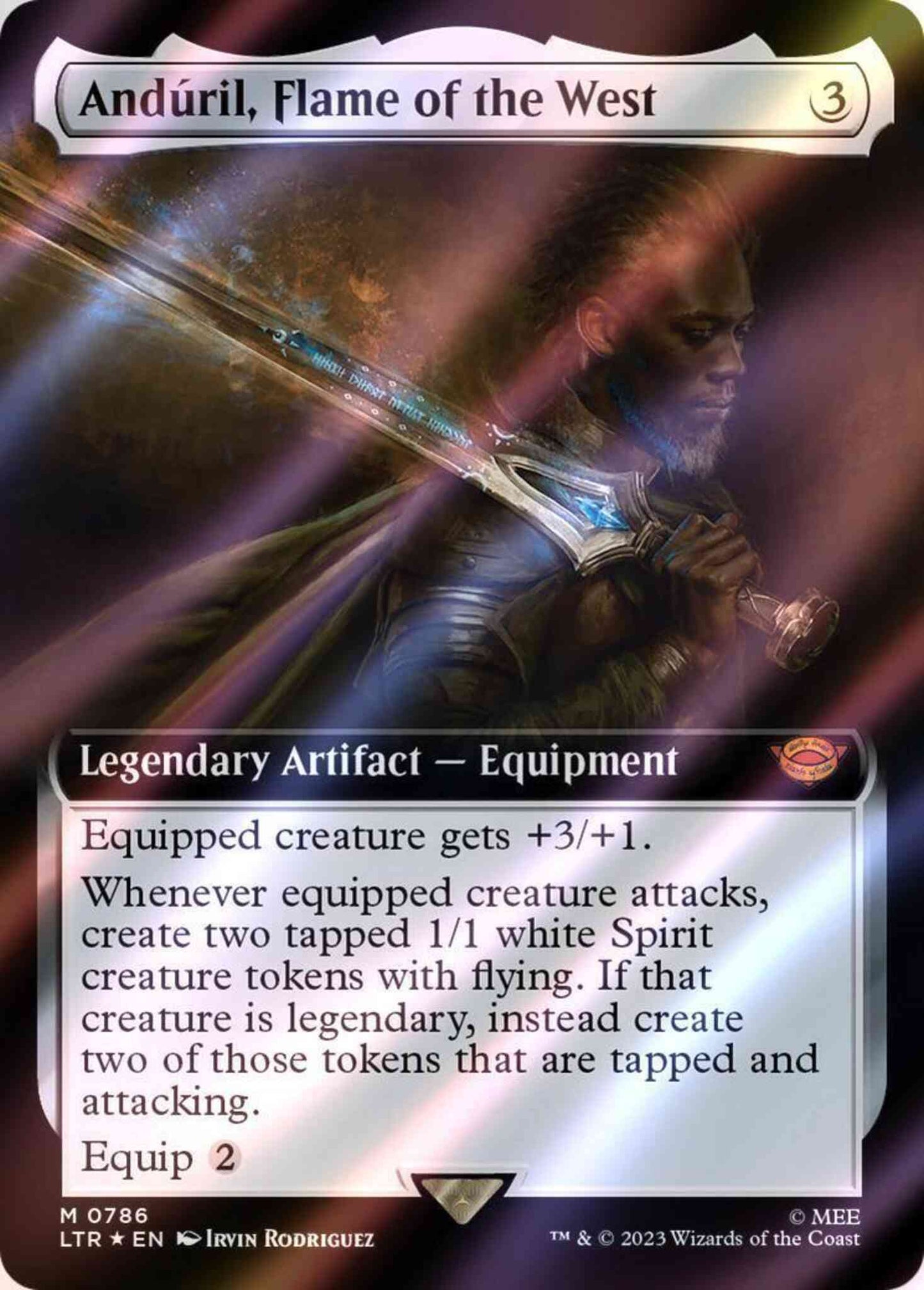 Andúril, Flame of the West [786] [Extended Art] [The Lord of the Rings: Tales of Middle-earth] [Surge Foil]