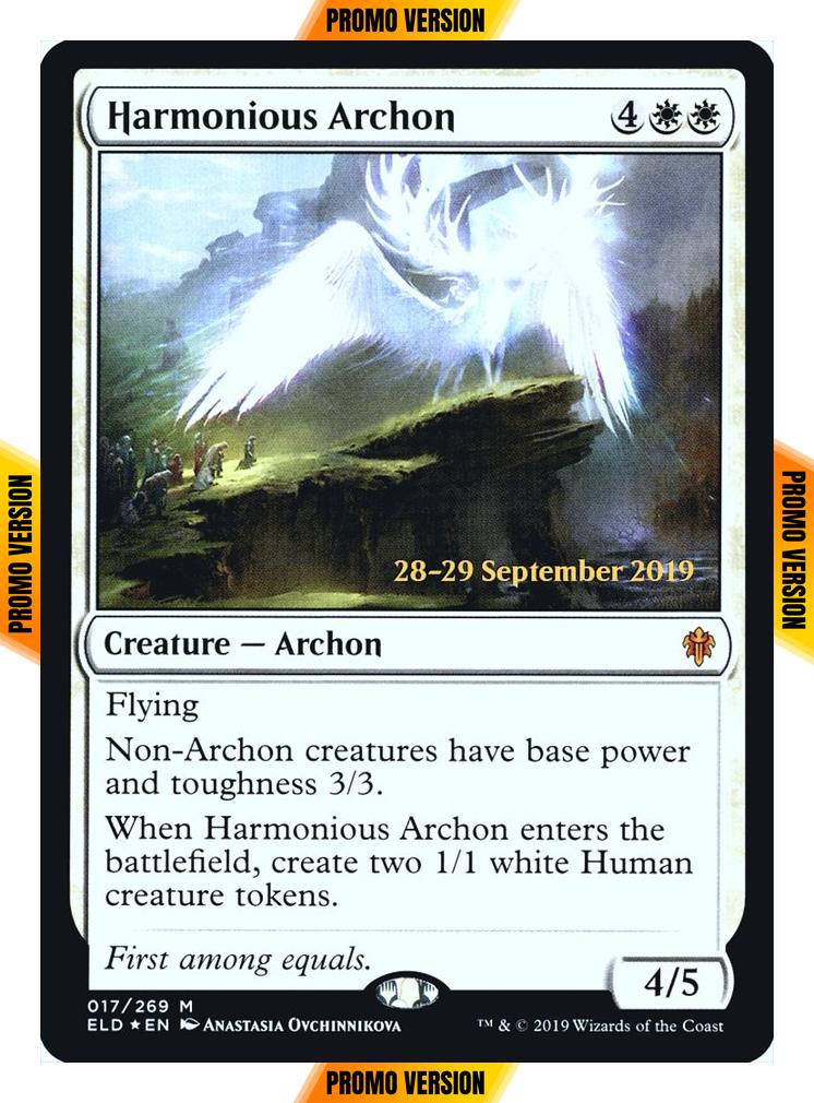 Harmonious Archon [17s] [Throne of Eldraine Promos] [Foil]