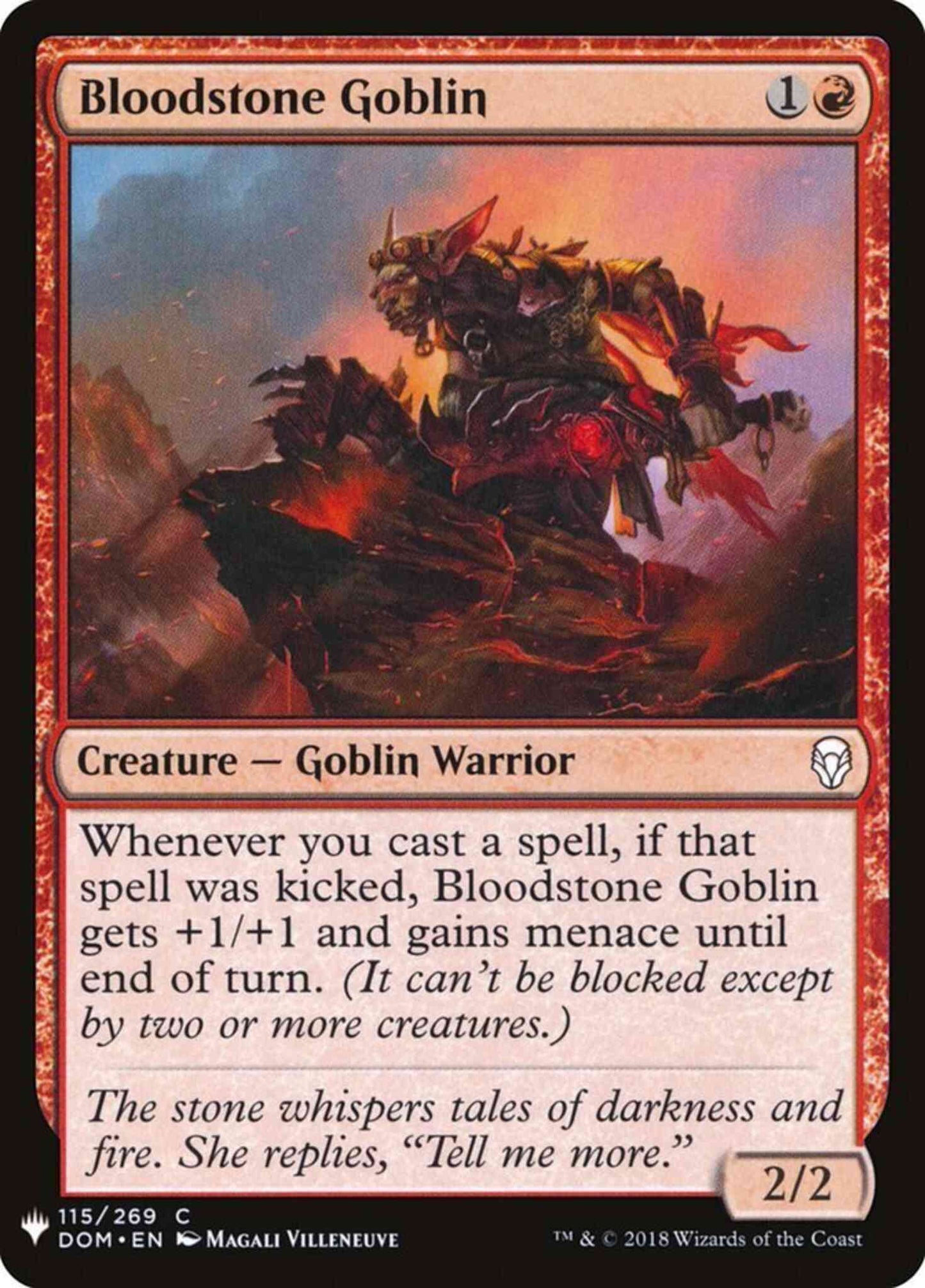 Bloodstone Goblin [DOM-115] [The List] [Non-Foil]