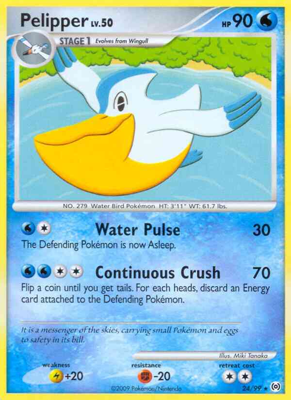 Pelipper - 24/99 - Rare [pl4-24] [Non-Holo]