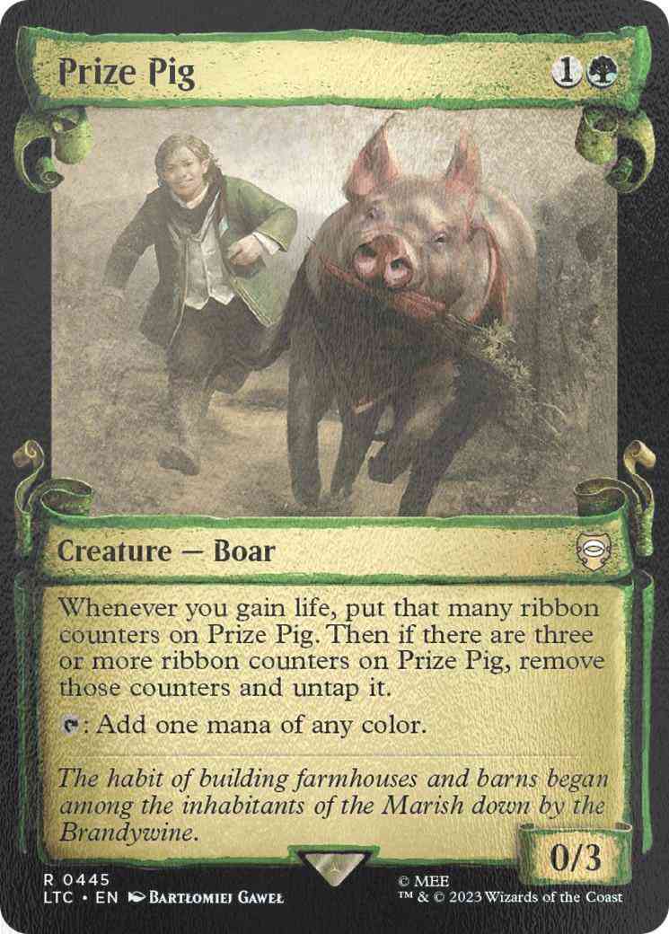 Prize Pig [445] [Scrolls Showcase] [The Lord of the Rings: Tales of Middle-earth: Commander] [Silver Foil]