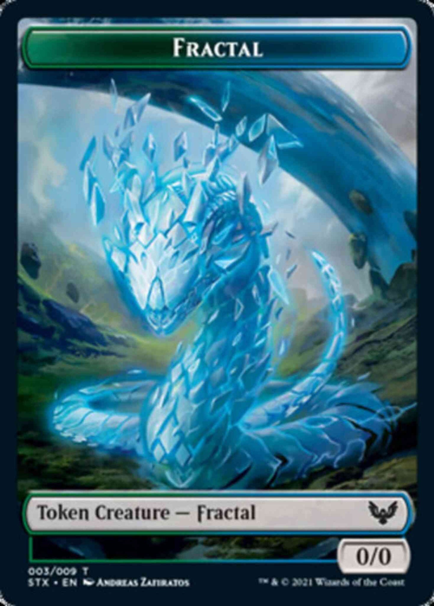 Copy Token (30) // Fractal Token (03) [Commander 2021 Tokens] [Non-Foil]
