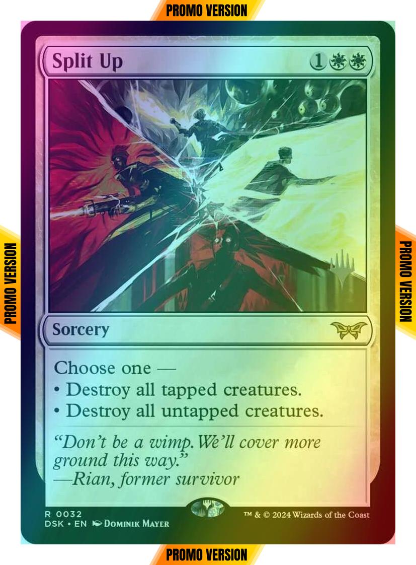 Split Up [32p] [Promo Pack] [Duskmourn: House of Horror: Promos] [Foil]