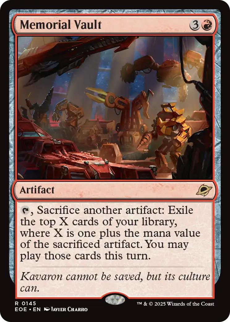Memorial Vault [145] [Edge of Eternities] [Non-Foil]
