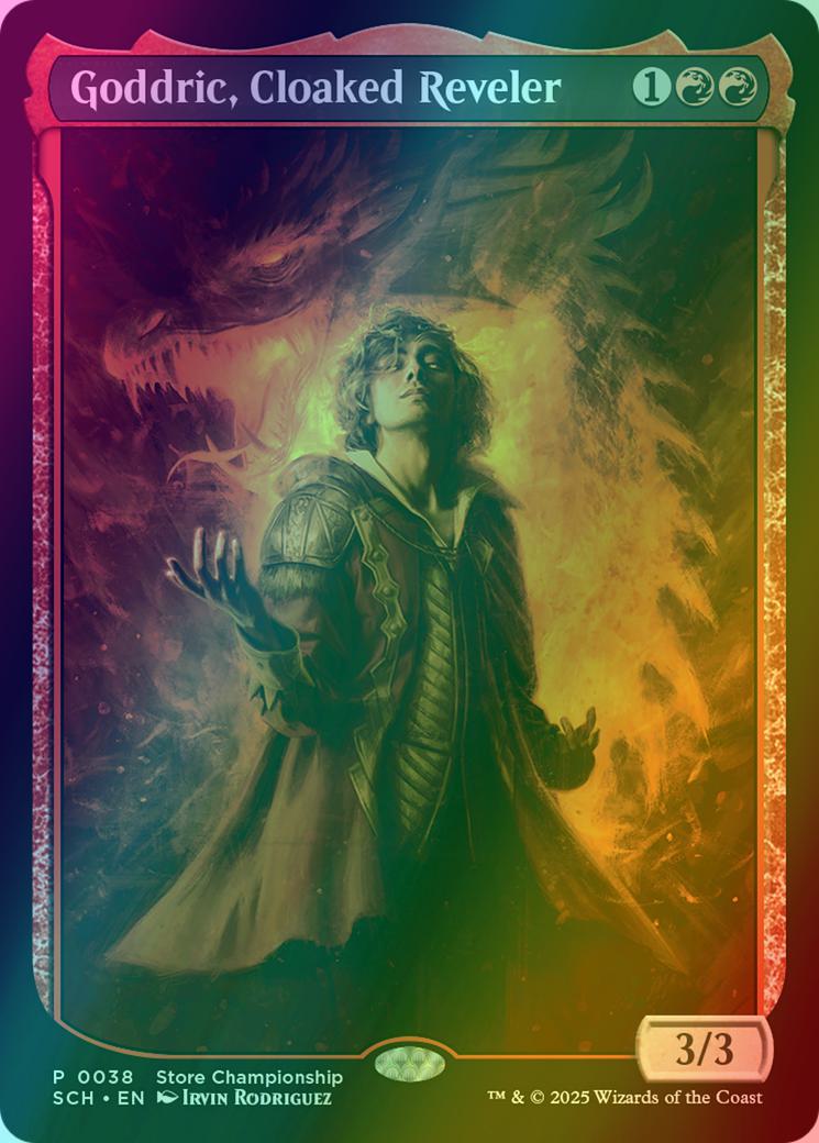 Goddric, Cloaked Reveler [38] [Textless] [Store Championships] [Foil]