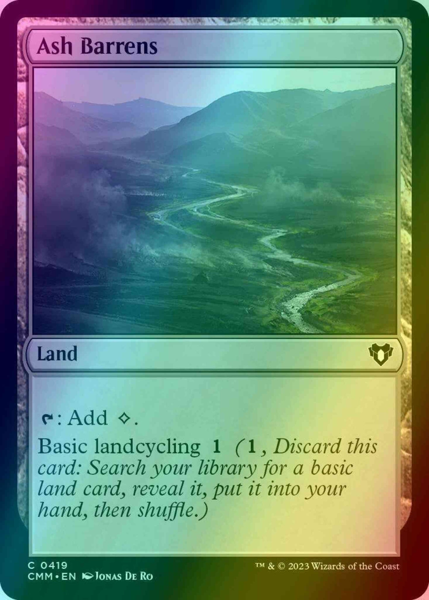 Ash Barrens [419] [Commander Masters] [Foil]