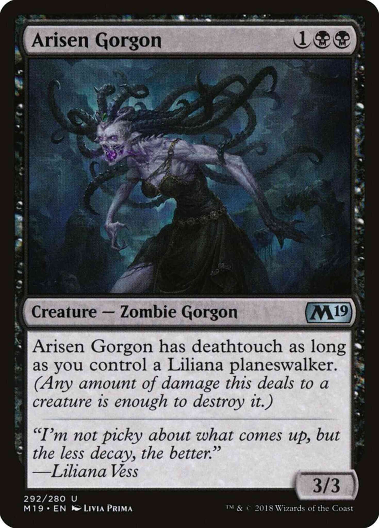 Arisen Gorgon [292] [Planeswalker Deck Exclusive] [Core Set 2019] [Non-Foil]