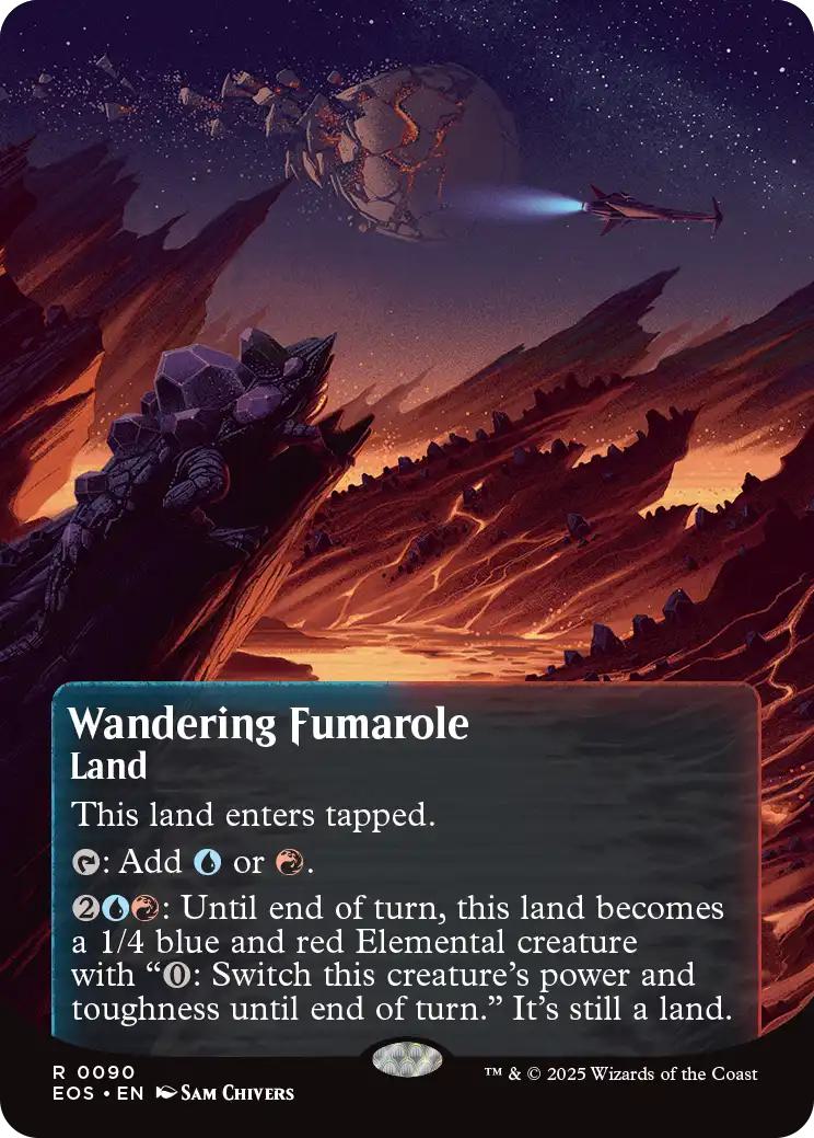 Wandering Fumarole [90] [Borderless] [Poster] [Edge of Eternities: Stellar Sights] [Non-Foil]