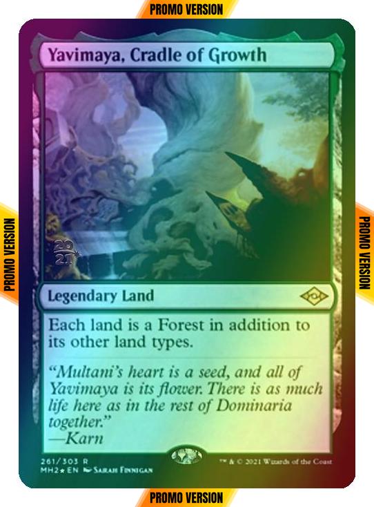 Yavimaya, Cradle of Growth [Prerelease] [261S] [Modern Horizons 2 Promos] [Foil]