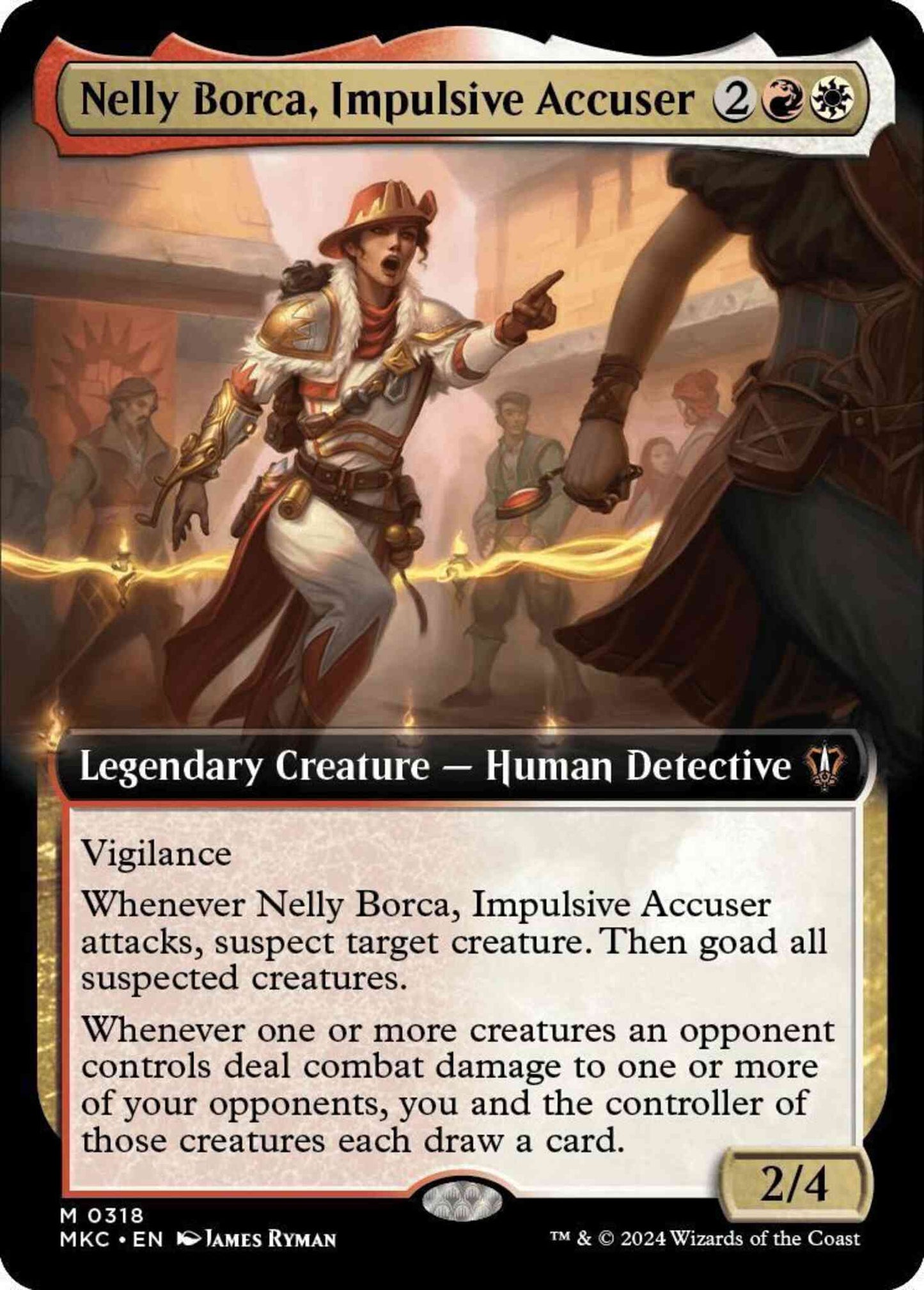 Nelly Borca, Impulsive Accuser [318] [Extended Art] [Murders at Karlov Manor: Commander] [Non-Foil]
