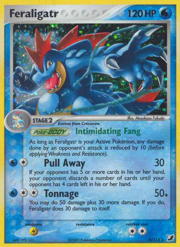 Feraligatr - 4/115 - Rare Holo [ex10-4] [Reverse Holo]