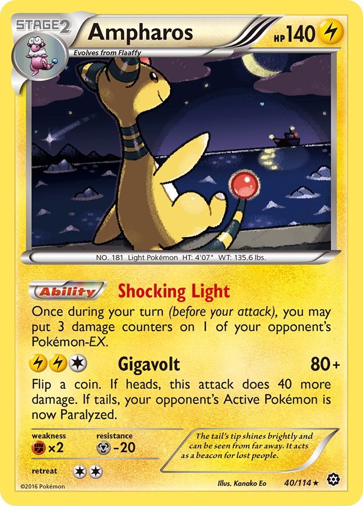 Ampharos - 40/114 - Theme Deck Exclusive [xy11msp-40] [Non-Holo]