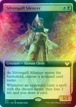 Silverquill Silencer [353] [Extended Art] [Strixhaven: School of Mages] [Foil]