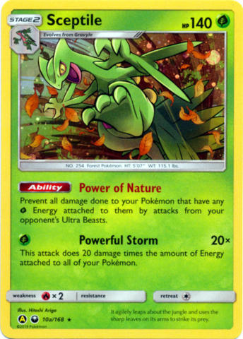 Sceptile - Cosmos Holo - 10/168 - Rare [sm7-10] [Holo]