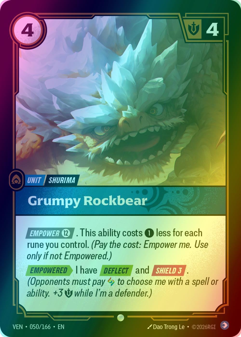 Grumpy Rockbear - 050/166 [Vendetta] [Foil]