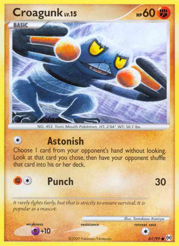 Croagunk - 61/99 - Common [pl4-61] [Reverse Holo]