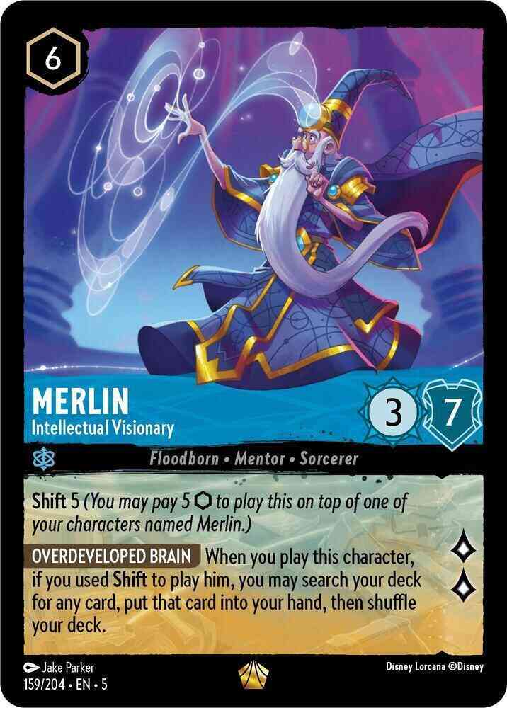 Merlin - Intellectual Visionary - 159/204 [Shimmering Skies] [Non-Foil]