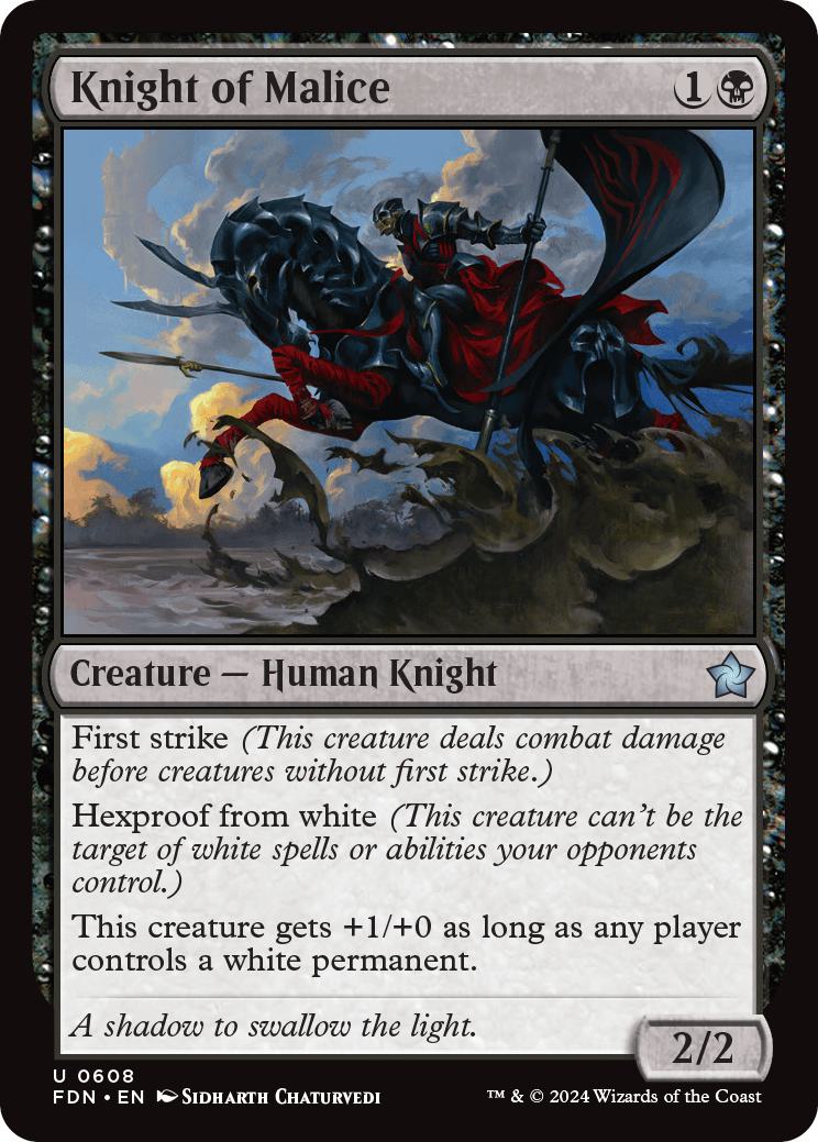 Knight of Malice [608] [Foundations] [Non-Foil]