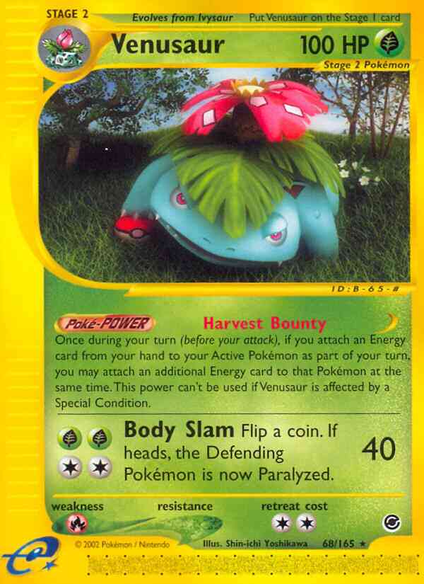 Venusaur - 68/165 - Rare [ecard1-68] [Non-Holo]