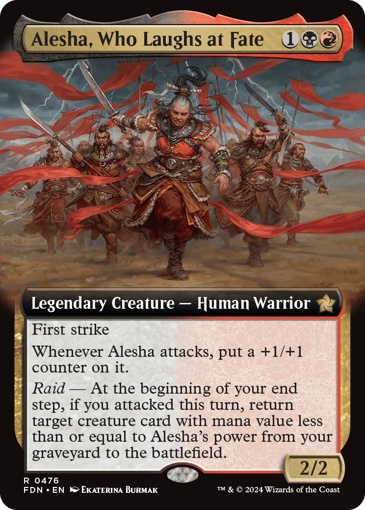 Alesha, Who Laughs at Fate [476] [Extended Art] [Foundations] [Non-Foil]