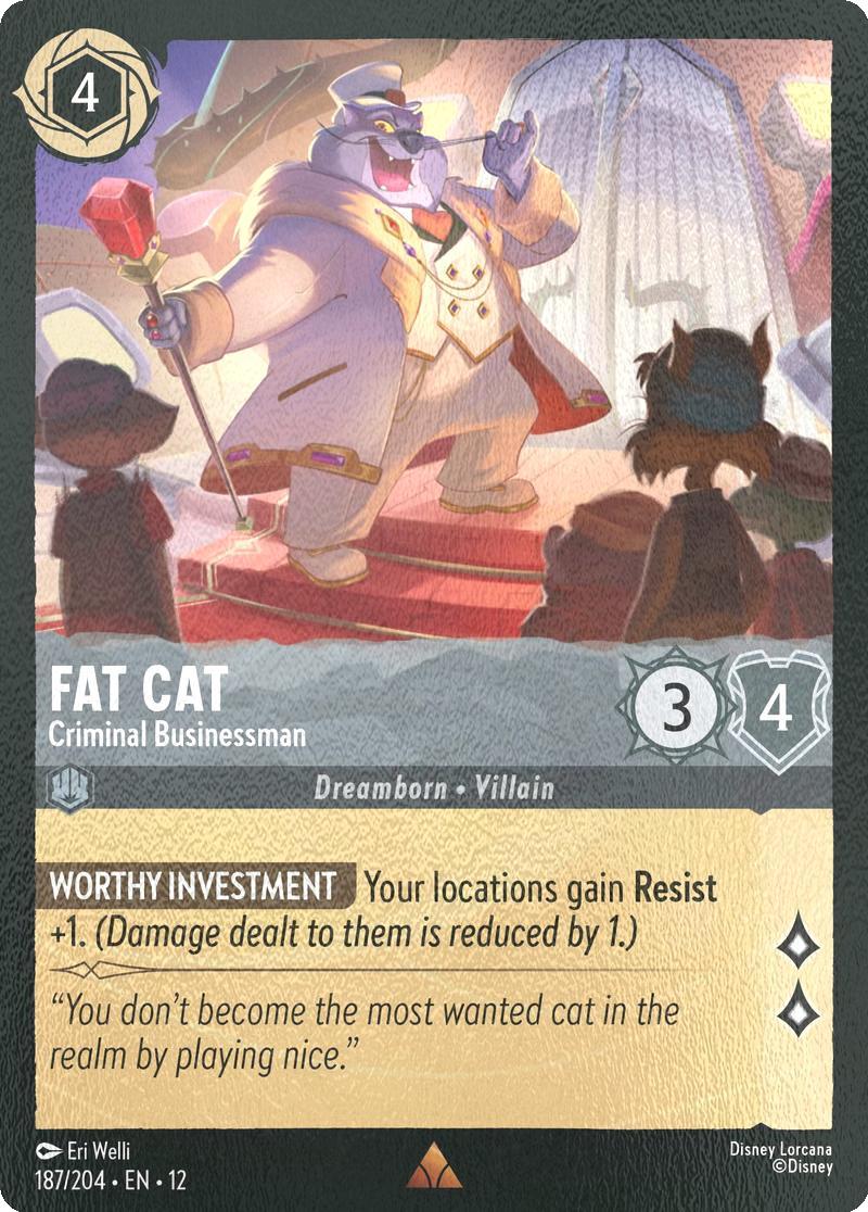 Fat Cat - Criminal Businessman - 187/204 [Wilds Unknown] [Cold Foil]