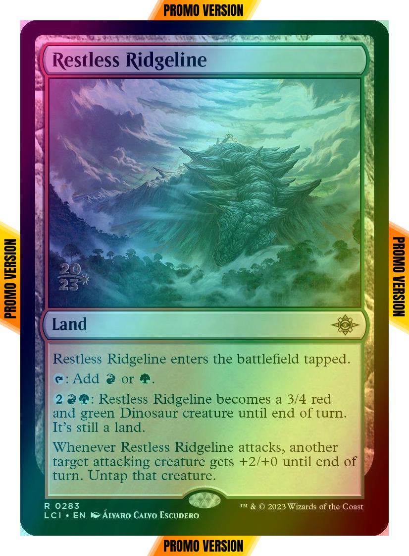 Restless Ridgeline [283s] [Prerelease] [The Lost Caverns of Ixalan: Promos] [Foil]
