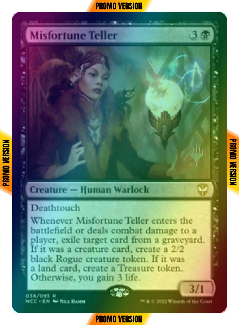 Misfortune Teller [Promo Pack] [38p] [Streets of New Capenna: Commander: Promos] [Foil]