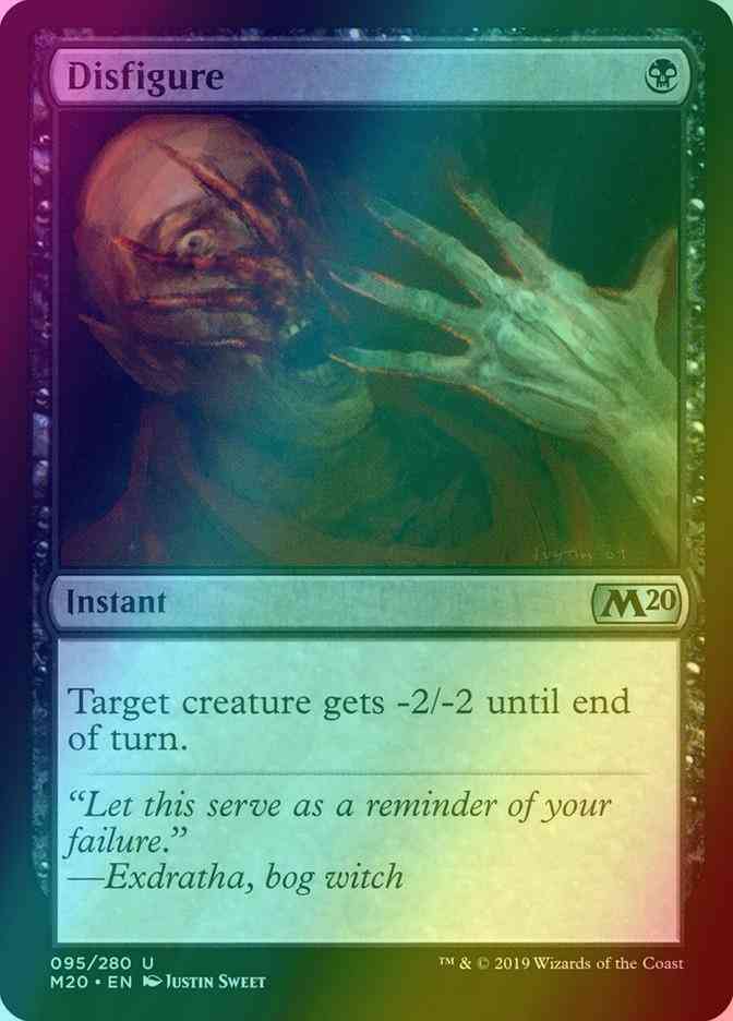Disfigure [95] [Core Set 2020] [Foil]