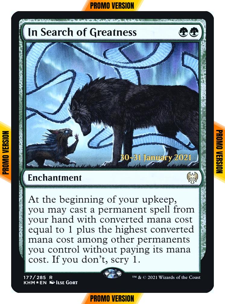 In Search of Greatness [Prerelease] [177s] [Kaldheim Promos] [Foil]