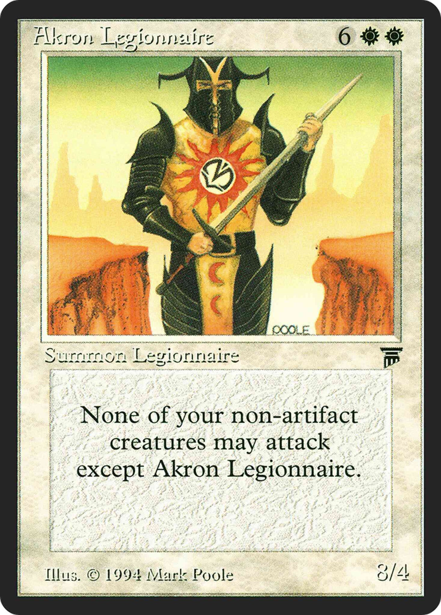Akron Legionnaire [1] [Legends] [Non-Foil]