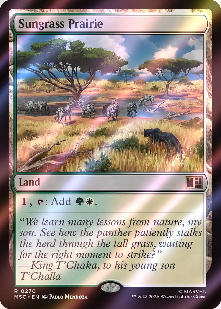 Sungrass Prairie [270] [Marvel Super Heroes: Commander] [Surge Foil]