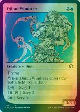 Djinni Windseer [306] [Rulebook Showcase] [Adventures in the Forgotten Realms] [Foil]