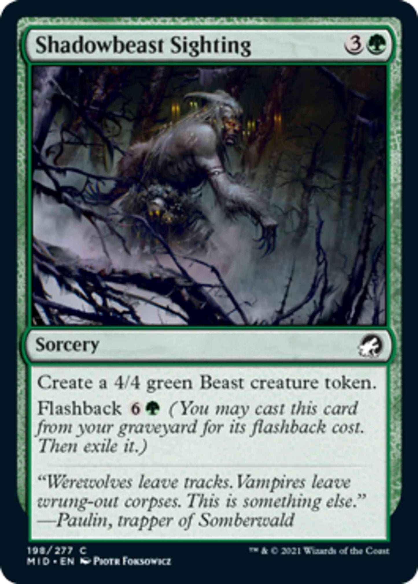 Shadowbeast Sighting [198] [Innistrad: Midnight Hunt] [Non-Foil]