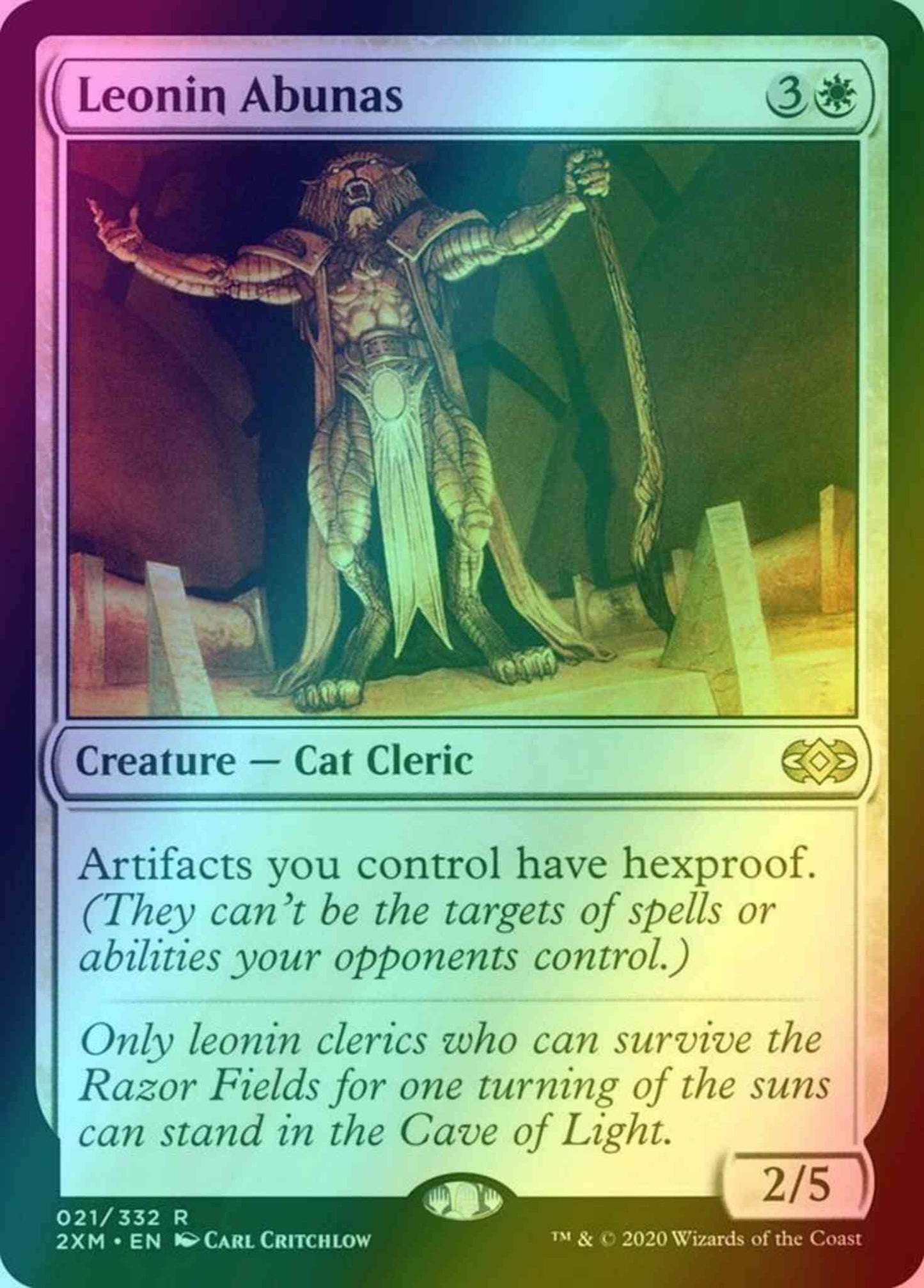 Leonin Abunas [21] [Double Masters] [Foil]