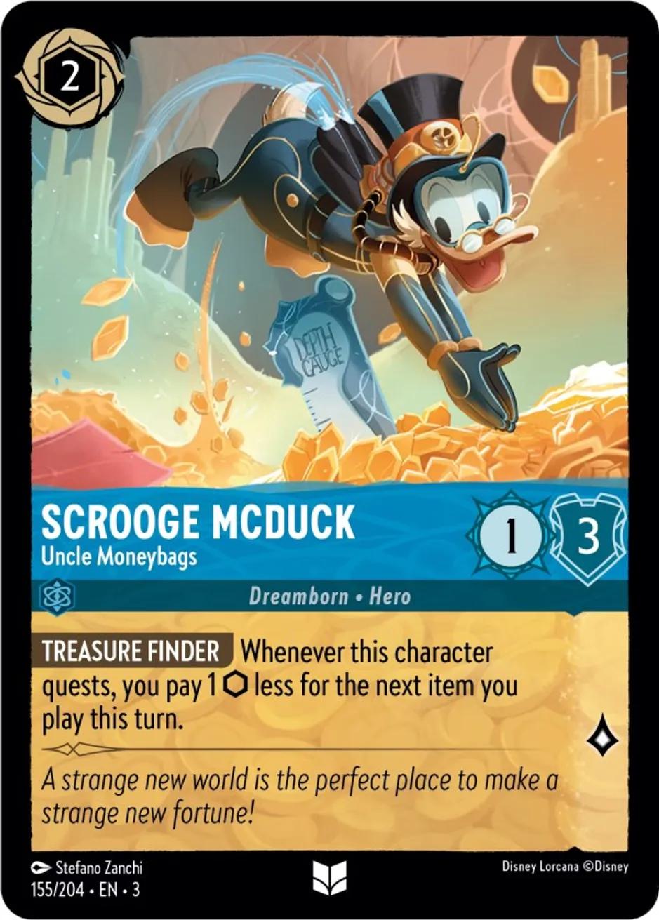 Scrooge McDuck - Uncle Moneybags - 155/204 [Into the Inklands] [Non-Foil]