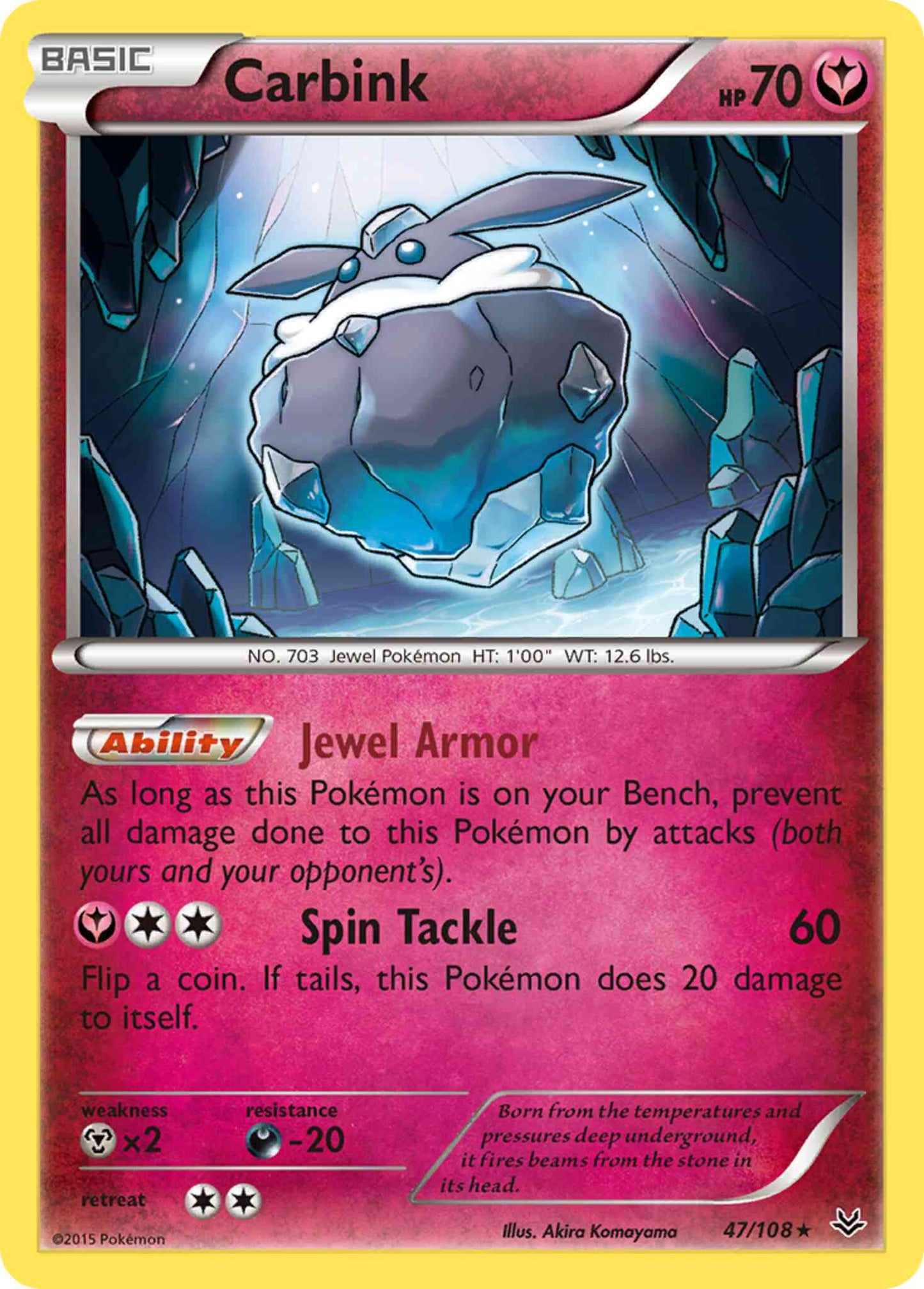 Carbink - 47/108 - Rare [xy6-47] [Non-Holo]