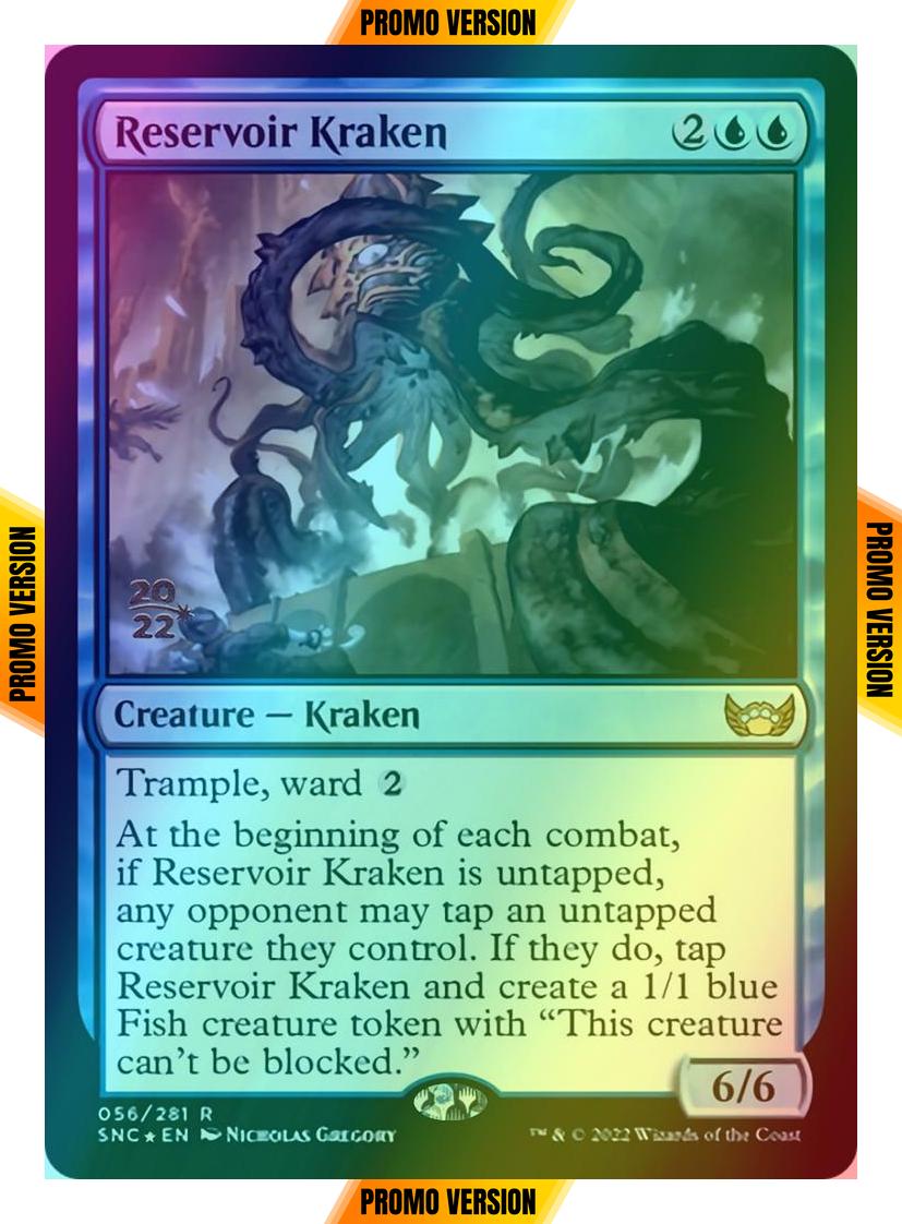 Reservoir Kraken [Prerelease] [56s] [Streets of New Capenna: Promos] [Foil]