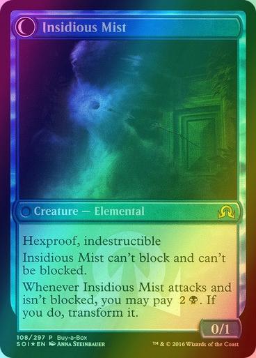 Elusive Tormentor // Insidious Mist [108] [Buy a Box] [Shadows over Innistrad Promos] [Foil]