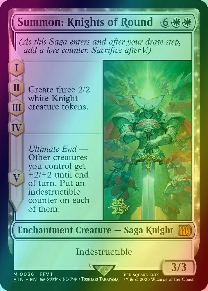 Summon: Knights of Round [36s] [Prerelease] [FINAL FANTASY: Promos] [Foil]